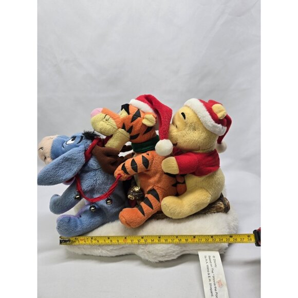 Gemmy Disney Winnie the Pooh Tigger Eeyore Christmas Sleigh Music/Motion Tested - Picture 8 of 15